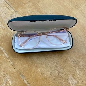 Unofficial UNOF0128.  (TD00) Glasses peach clear eye glasses